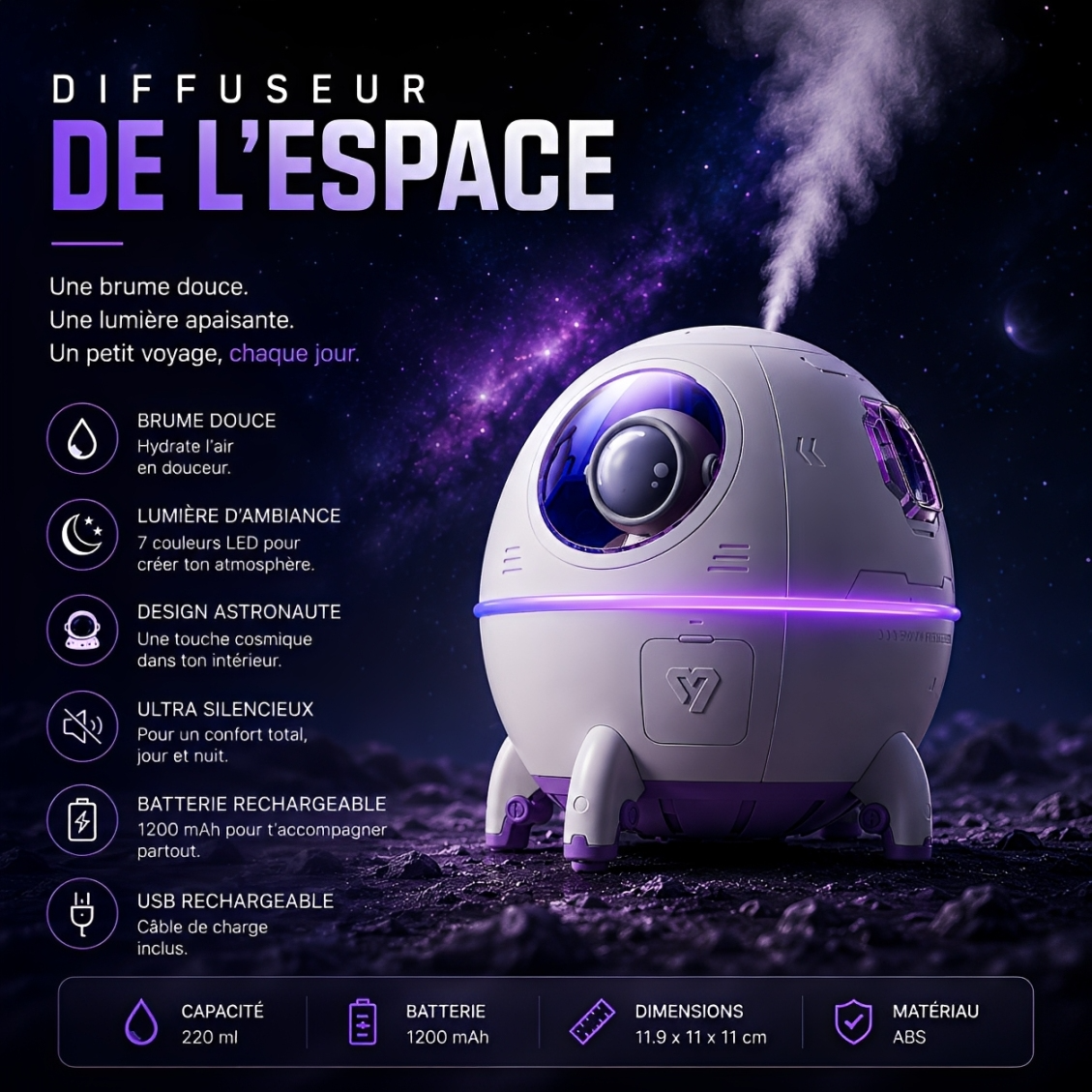diffuseur de l'espace